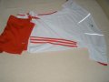 Адидас спортен комплект къс панталон с тениска марка , снимка 1 - Спортни екипи - 32020226