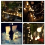Соларно коледно LED осветление, 60 броя, 6 метра, снимка 10