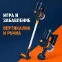 Детска прахосмукачка 2 в 1 със звукови ефекти и аксесоари – игра и забавление 3+, снимка 2