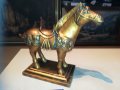 кон-златен кон-внос швеицария 27х24х11см, снимка 3