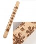 Тънка Коледна дървена Точилка Снежинки за тесто бисквитки фондан декор, снимка 1 - Аксесоари за кухня - 31532668