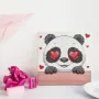 Diamond Dotz Диамантен гоблен Panda Love 1089 диаманта DBX064 , снимка 3