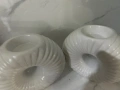 2 броя керамични свещници, снимка 3