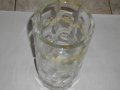 Голяма Кристална Ваза-Кръгла-210мм-Диаметър 110мм-Тежка-3,0 кг, снимка 3