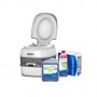 Комплект преносима тоалетна и препарати Enders BLUE PLUS COMFORT XL , снимка 1 - Химически тоалетни - 39241070
