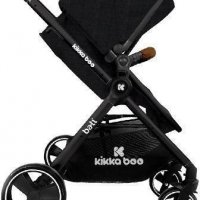 KIKKA BOO Комбинирана количка BALI ZEN MELANGE Black, снимка 3 - Детски колички - 38002627