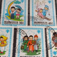Пощенски марки чиста комплектна серия Детство Монголия редки за колекция - 22570, снимка 5 - Филателия - 36651847