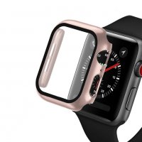 360 кейс за Apple Watch 3, 4, 5, 6, SE със стъклен протектор , снимка 11 - Каишки за часовници - 31002239