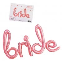 Балони надпис "BRIDE" /фолио/, снимка 1 - Декорация за дома - 34204287