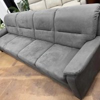 Сив диван от плат четворка  "PP-HS10002", снимка 2 - Дивани и мека мебел - 39971755
