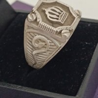Красив сребърен пръстен маркиран#ДН , снимка 3 - Пръстени - 44321605