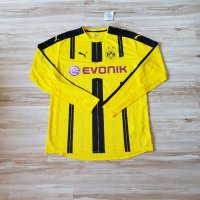 Оригинална мъжка тениска с дълъг ръкав Puma DryCell x Borussia 09 Dortmund / Season 16-17 (Home), снимка 1 - Блузи - 37213060
