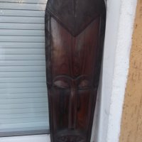 Маска африканска дървена, снимка 1 - Други ценни предмети - 38485670