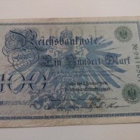 Райх банкнота - Германия - 100 марки / 1908 година- 17982, снимка 8 - Нумизматика и бонистика - 31020894