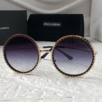 Dolce & Gabbana DG Дамски слънчеви очила кръгли овални , снимка 5 - Слънчеви и диоптрични очила - 38767143