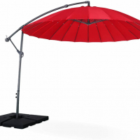 чадър за слънце ,Ø288,червен цвят, снимка 1 - Градински мебели, декорация  - 36493768
