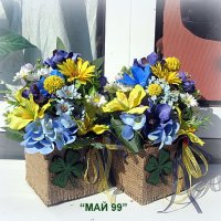 Цветя в дървено сандъче, снимка 3 - Подаръци за рожден ден - 39912606