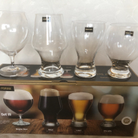 Кристални чаши за бира Maison Fornie, сет от 4 чаши, за ценители на бирата, снимка 4 - Чаши - 44686376