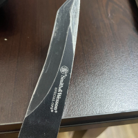 Нож SMITH & WESSON HRT SWHRT7T Фиксирано острие-черно, снимка 3 - Ножове - 44784418