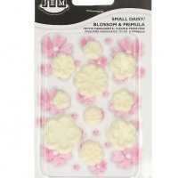 10 бр мини цветчета цветя тичинки маргаритки иглика пластмасови форми резци резец фондан декор, снимка 2 - Форми - 40213785