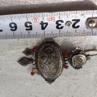 Възрожденски накит обица ниело, снимка 4 - Антикварни и старинни предмети - 38274608
