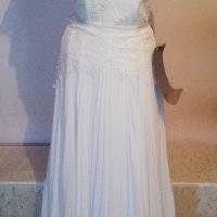 Булчинска сватбена дълга бяла рокля Asos, нова, с етикет, р-р S, снимка 12 - Рокли - 37487233