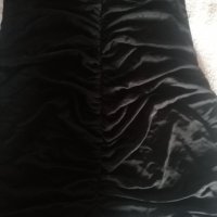 Черна набрана рокля с камъни, снимка 3 - Рокли - 38963168