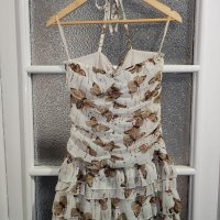 Лятна рокличка с пеперудки размер S/M цена 8 лв., снимка 5 - Рокли - 42651835