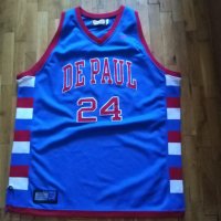 Баскетболна тенсика Depaul Blue Demons #24 Mark Aguirre  Хардууд легенди размер ХХЛ          , снимка 1 - Баскетбол - 34464700