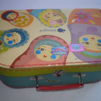 Старо картонено куфарче с матьрошки, снимка 2 - Други ценни предмети - 42199850