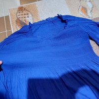 Синя блуза , снимка 5 - Блузи с дълъг ръкав и пуловери - 39976187