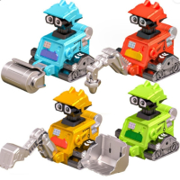 Подвижен робот играчка с дизайн на строителна машина, снимка 2 - Електрически играчки - 44583267