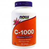 NOW Foods Vitamin C1000 with Rose Hips | Витамин C, 1000 мг, 250 табл. / СУПЕР ЦЕНА!