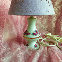 Френска нощна лампа, снимка 2 - Настолни лампи - 44598765