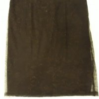 Черна лятна тънка прозрачна дантелена пола с черна мека удобна подплата - много комфортно усещане , снимка 3 - Поли - 37457052