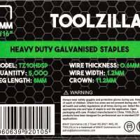 Нов комплект метални скоби за пистолет телбод Toolzilla 5000 броя 8 мм, снимка 5 - Други инструменти - 38692974