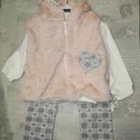 Бебешки комплект, блуза, елек, панталон за момиче, снимка 6 - Комплекти за бебе - 39849412