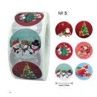 100 бр Merry Christmas Картинки Коледни малки самозалепващи лепенки стикери за ръчна изработка, снимка 5 - Други - 30859479