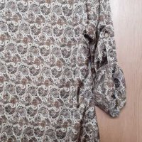 Дамска блуза шарена -шарки тютюневи, снимка 2 - Ризи - 29561320