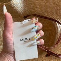 Шапка Celin raffia*налична*Celine TRIOMPHE hat in raphia natural white/ Black, снимка 11 - Шапки - 42424993