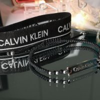 Calvin Klein дамска/мъжка гривна с мъниста от стомана, снимка 4 - Гривни - 38858258