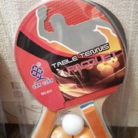 Комплект за тенис на маса, Хилки 2 броя,Топчета 3 броя, снимка 4 - Тенис - 42541460