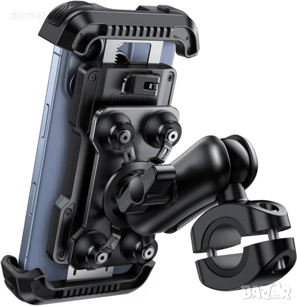 Стойка за телефон за мотоциклет Lamicall, телефон 4,7-6,8" - черен, снимка 1