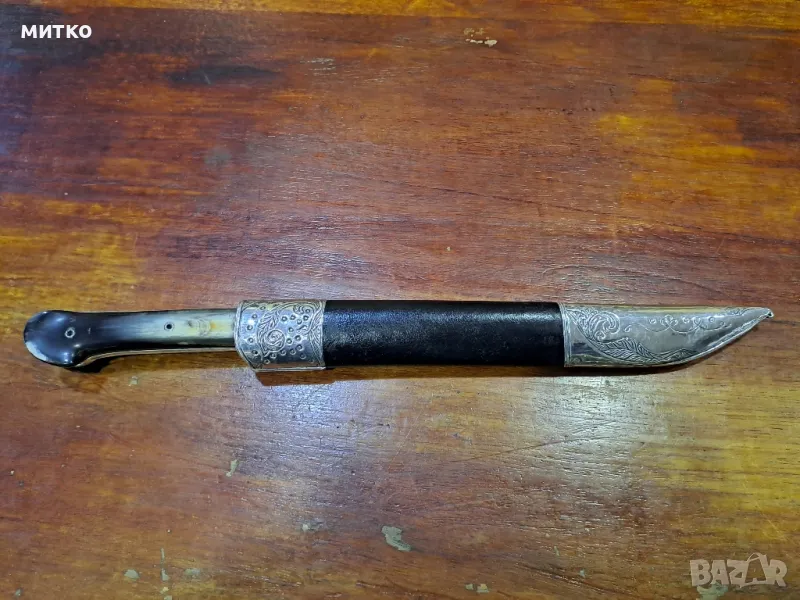 сребърен османски отомански балкански нож, снимка 1