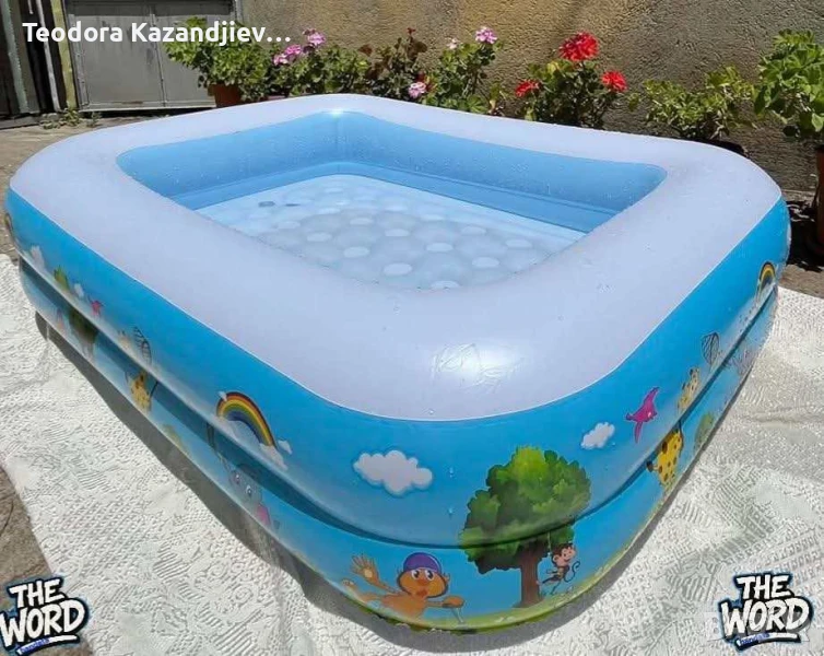 Удебелен детски надуваем басейн, различни размери , снимка 1