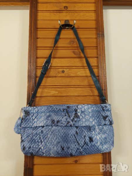 Елегантна синя дамска чанта Paolo Botticelli, снимка 1