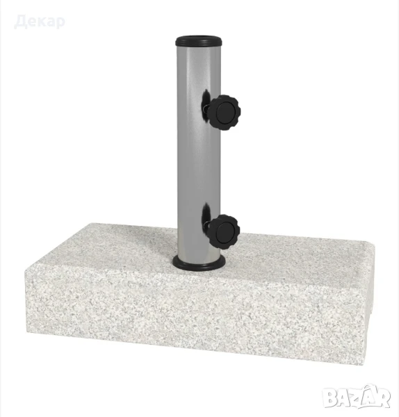 Гранитена стока за чадър , Ø 32/38/48 сива, размери 45 x 22,5 x 40 см, снимка 1