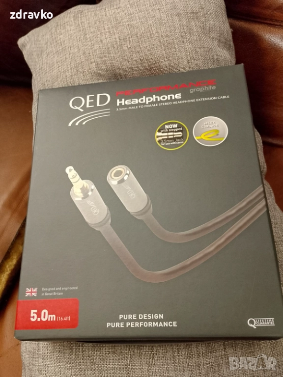 Кабел QED Performance 3.5 мм удължител - 5 м, снимка 1