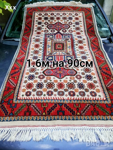 Ръчно тъкан вълнен килим.Произход Иран.Антика за ценители., снимка 1