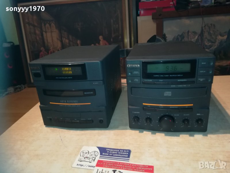 aiwa cd/reverse deck/tuner/ampli-made in japan 1001212120, снимка 1